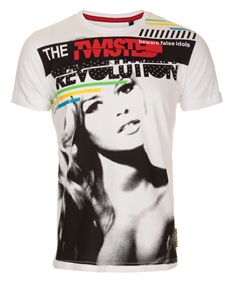 Twisted Soul Bertie Girl White Diamante T-Shirt
