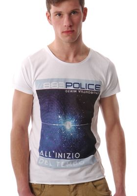 883 Police Lloise White T-Shirt