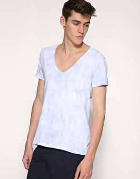 ASOS Tie Dye V-Neck T-Shirt