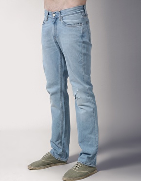 Acne MicKnee Ripped Straight Jeans