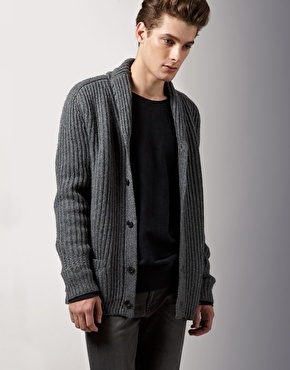 Acne Pop Heavy Shawl Collar Cardigan