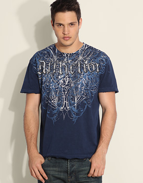 Affliction Eagle Foil Shield T-Shirt