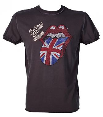 Amplified Diamante UK Flag Rolling Stones T-Shirt