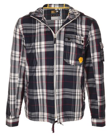 BC London Hooded Check Shirt
