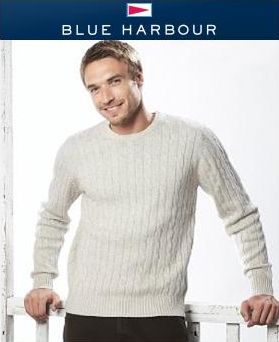 Blue Harbour Pure Cotton Cable Knit Jumper