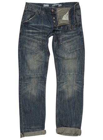 Burton Tapered Slim Light Wash Blue Jeans