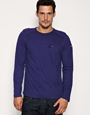 Duck & Cover Griffey Eppaulette Detail Long Sleeve Top