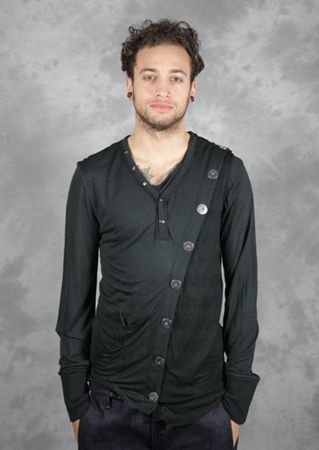 Elvis Jesus Bahamas Black Long Sleeve Top