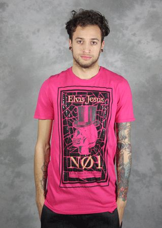 Elvis Jesus No.1 Pink T-Shirt