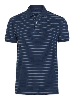 Gant Indigo Striped Polo Shirt