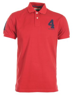 Hackett New Classic Red Pique Polo Shirt