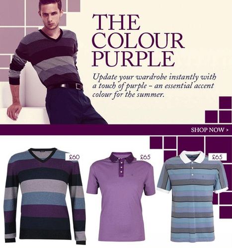 Jaeger Menswear Purple Clothing