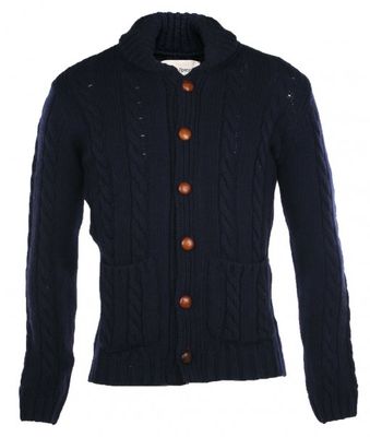 Oliver Spencer Navy Bloomsbury Cardigan