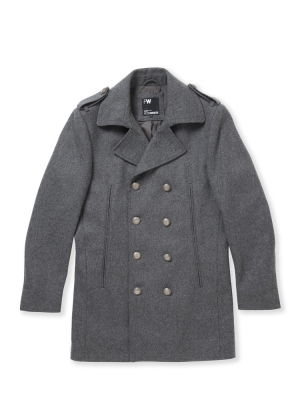 Peter Werth Silver Reefer Coat