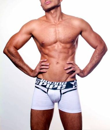 Pipe Unbeaten White Racing Trunks