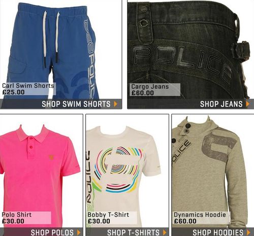 Police 883 Clothing For Men