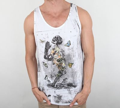 Religion Skeleton Butterfly Vest