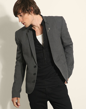Religion Slim Fit Short Cut Blazer