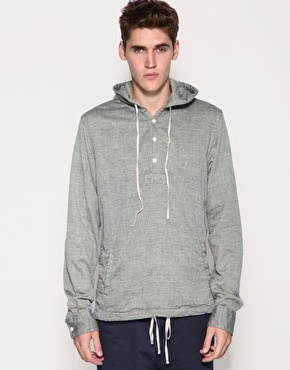 Scotch & Soda Hooded Layered Shirt