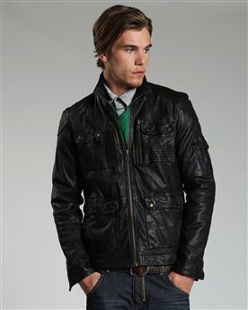 Ted Baker Litner Leather Jacket