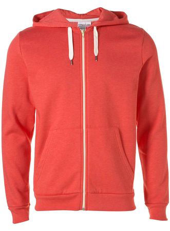 Topman Coral Marl Kangaroo Hooded