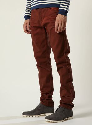 Topman Rust Oil Wash Twill Jeans