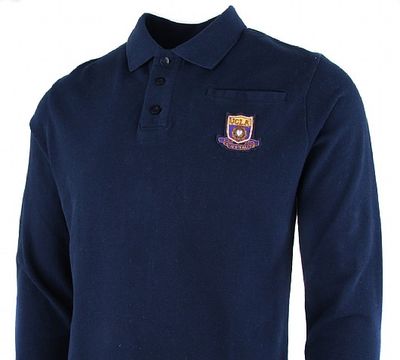 UCLA Wire Long Sleeve Polo Shirt