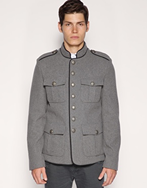 ASOS Military Funnel Neck Jacket