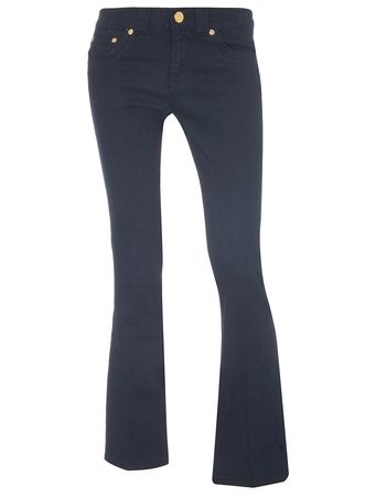 Dorothy Perkins Indigo Bootcut Gold Button Jeans