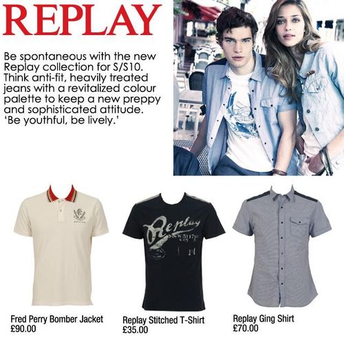 Mens Replay Clothing