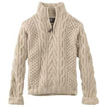 Timberland Superfine Merino Cable Half Zip Sweater