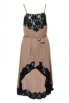 34 Disciples Hi Lo Lace Trim Dress