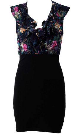 AX Paris Cross Front Frill Trim Dress