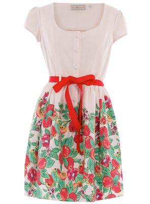 Billie & Blossom White Fruit Print Dress
