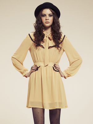 Dahlia Annabelle Frill Cape Collar Dress