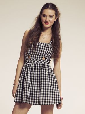 Dahlia Gingham Cutout Bust Detail Sundress