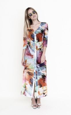 Goldie London Karley Bright Waterfloral Dress