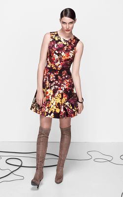 Karen Millen Blossom Print Cotton Dress