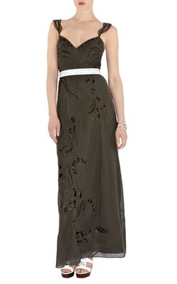 Karen Millen Tribal Cutwork Maxi Dress