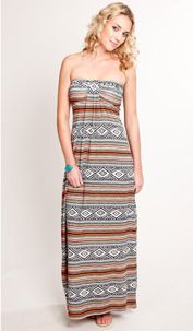 Miso Tribal Print Maxi Dress