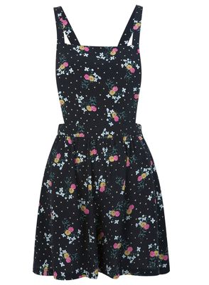 Miss Selfridge Ditsy Bib n Brace Playsuit