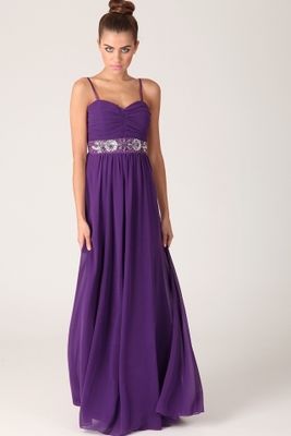 Missguided Aleah Embellished Chiffon Maxi Dress