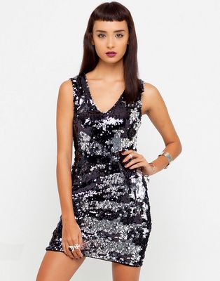 Motel Deluxe Magic Bodycon Sequin Dress