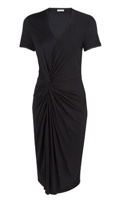 Planet Black Jersey Side Knot Dress