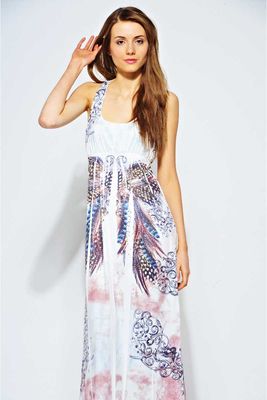 Pop Couture Dori Butterfly Embellished Maxi Dress