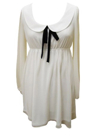 Rare Peter Pan Black Bow Dress