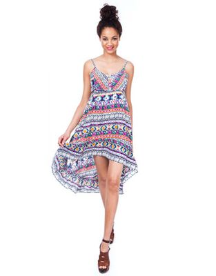 Soul Cal Deluxe Aztec Mullet Dress