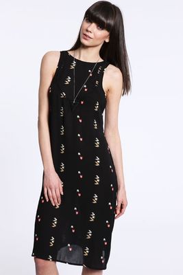 Sparkle & Fade Cut Away Print Dress