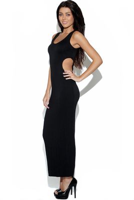 The Vestry Cut Out Black Maxi Dress