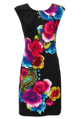 Wallis Petite Black Floral Dress